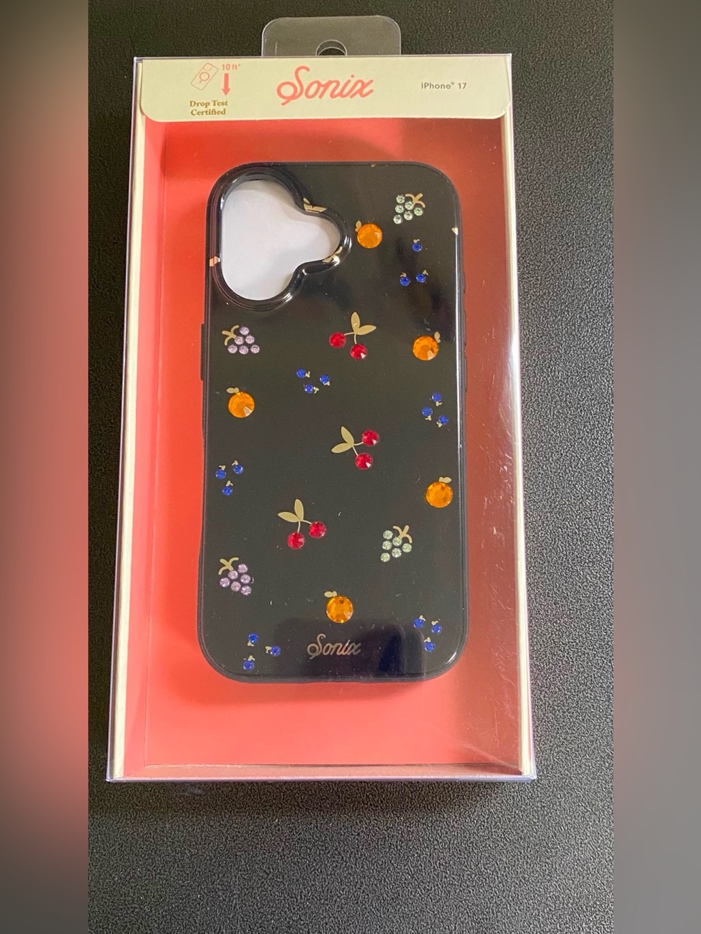 Sonix iPhone 17 Fruit Gem Black Case – New in Original Packaging